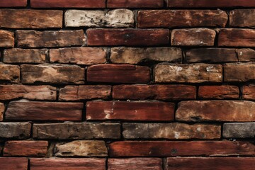Obraz premium old brick wall brown color for background or texture