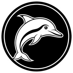 silhouette of a dolphin