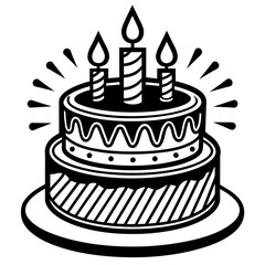 birthday cake illustration