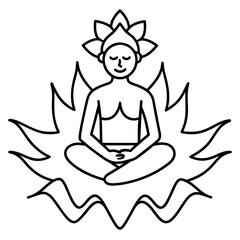 illustration of a yoga