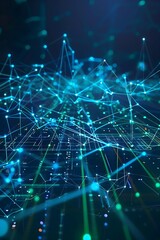 Fototapeta premium A digital visualization of a high-frequency trading network