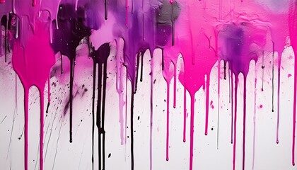 Fototapeta premium Colorful Street Expression: Abstract Graffiti with Drips and Streaks