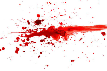 blood or paint splatters isolated on white background,graphic resources,halloween concept	

