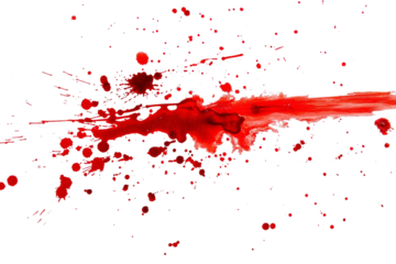 blood or paint splatters isolated on white background,graphic resources,halloween concept	
