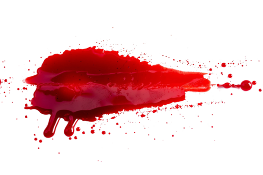 blood or paint splatters isolated on white background,graphic resources,halloween concept	
