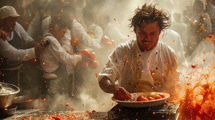 La Tomatina festival in Spain