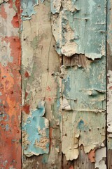 Peeling paint texture, layers of color, a sense of weathered history