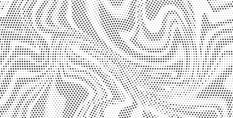 Abstract black and white psychedelic seamless marble pattern with hallucination swirls. Vector liquid monochrome acrylic texture. Flow art. Tie dye simple artistic effect.	