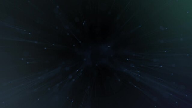 Immersive flight in interwoven geometry. Flight amidst intertwined celestial weave.