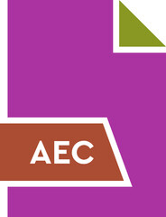 AEC File format icon shape