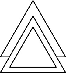 Minimal Geometric Logo Badge Outline Design Element Vector