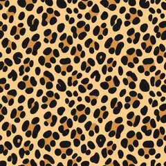 Seamless pattern of elegant cheetah spots on a neutral background, Generative AI