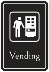 Vending machine sign