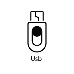 Usb Vector icon 