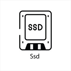 Ssd Vector icon