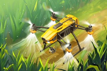 Drone technology enhances smart farming, integrating aerial views for precise crop protection and sustainable agricultural practices