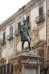 Obraz premium Old buildings in Palermo, Italy 