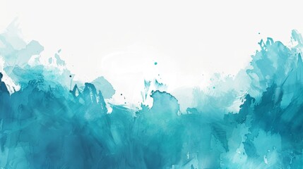 Obraz premium Abstract blue watercolor paint background