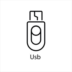 Usb Vector icon 