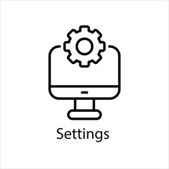 Settings Vector icon