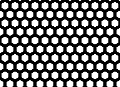 Honey seamless pattern background, black and white