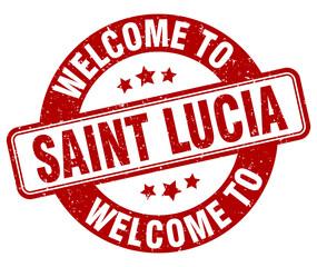 Welcome to Saint Lucia stamp. Saint Lucia round sign