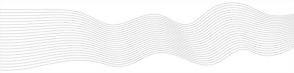 Obraz premium Curve wave seamless pattern. Abstract wave element for design. Modern Abstract Background. Futuristic concept. Suit for banner, brochure, cover, website, corporate, flyer. 