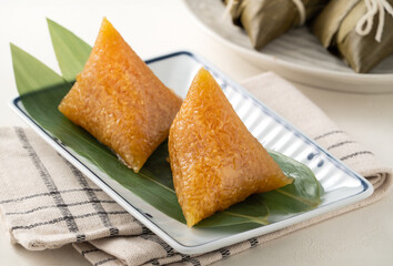 Zongzi, alkaline rice dumpling for Dragon Boat Festival food.