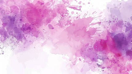 Abstract pink and purple watercolor paint background