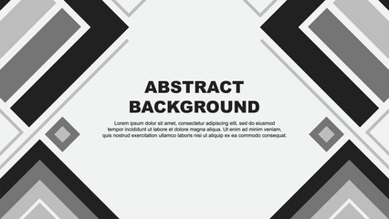 Abstract Grey Background Design Template. Abstract Banner Wallpaper Vector Illustration. Abstract Grey Flag