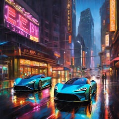 Street city at night