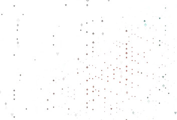Light Red vector texture with playing cards.