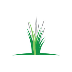 Grass logo vector template element and symbol