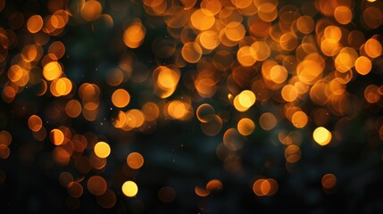 Golden blurring background during nighttime