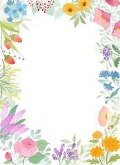 Obraz premium frame of flowers