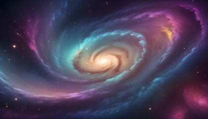 A galaxy background with swirling colors and cosmi upscaled_9