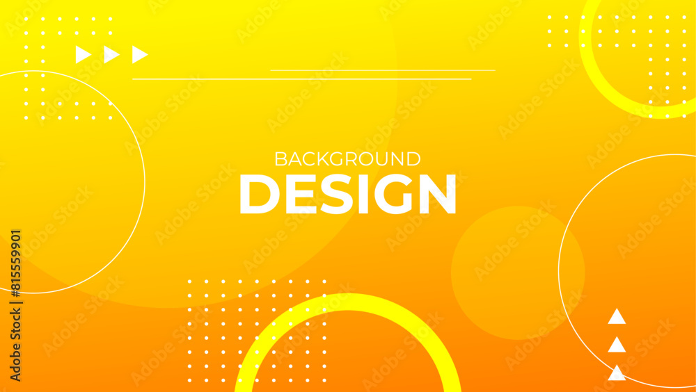 Canvas Prints yellow orange abstract geometric background for banner, presentation, poster, web, wallpaper, etc.