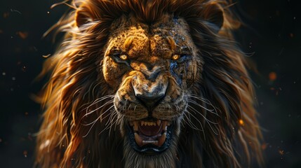 A lion's roar can be heard for miles. It is a warning to all who hear it that the lion is near.