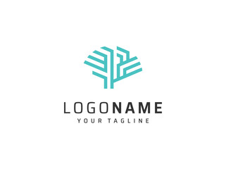 Fototapeta premium brain logo design vector element