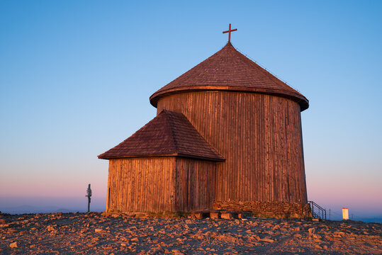 The highest mountain - Śnieżka in the Karkonosze Mountains