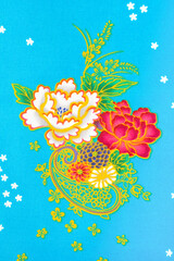 Fototapeta na wymiar Hand Drawn Indonesian Batik, Made in Indonesia, Full Batik Tulis Madura