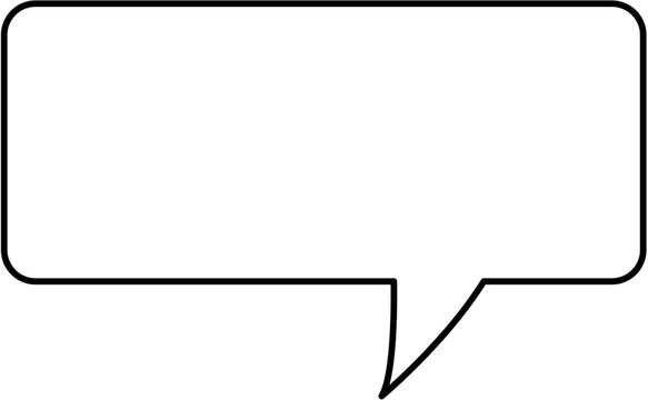 speech bubble(Rectangle)