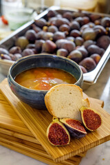 Oliaigua with figs, - Oliaigua Amb figues -,Ciutadella, Menorca, balearic islands, Spain