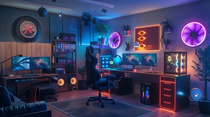 A gamer's dream setup.