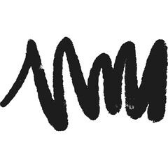 Charcoal bold scribble