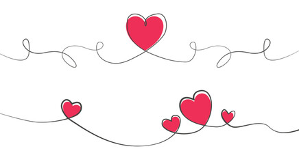 element set of heart, can be use for decoration on mother's day