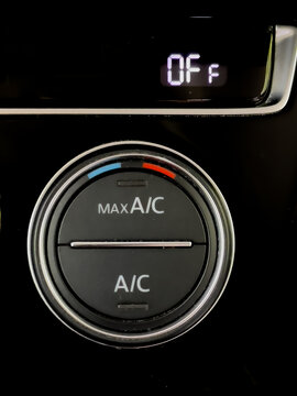 air conditioning in a car, turned off to save energy and fight for climate change