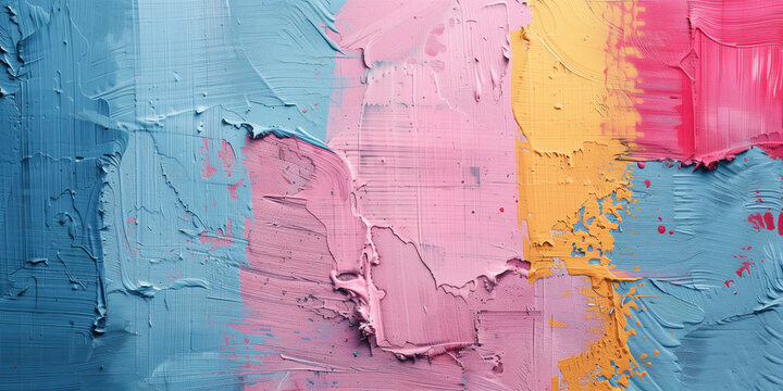 rough wall painted with very colorful colors watercolor style 