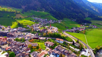St. Leonhard in Passeier - South Tyrol - fantastic aerial view