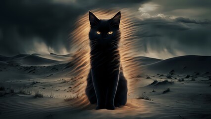 The Cat Glowing in the Darkness
